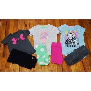 Girls Size 7/8 Mix and Match 7 pc Casual Clothes Set